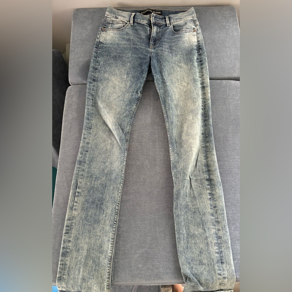 Express skinny mid-rise jeans